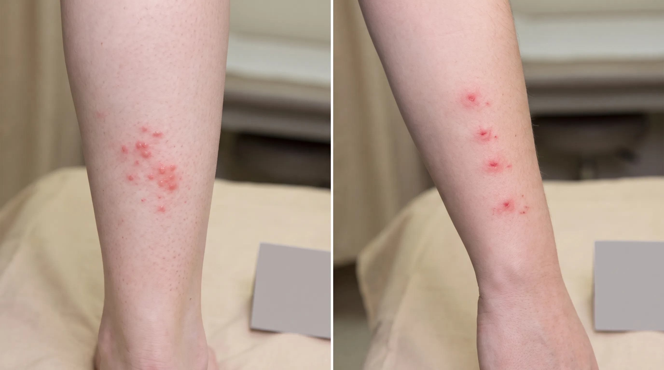 descriptive clinical comparison of insect bite patterns on human skin
