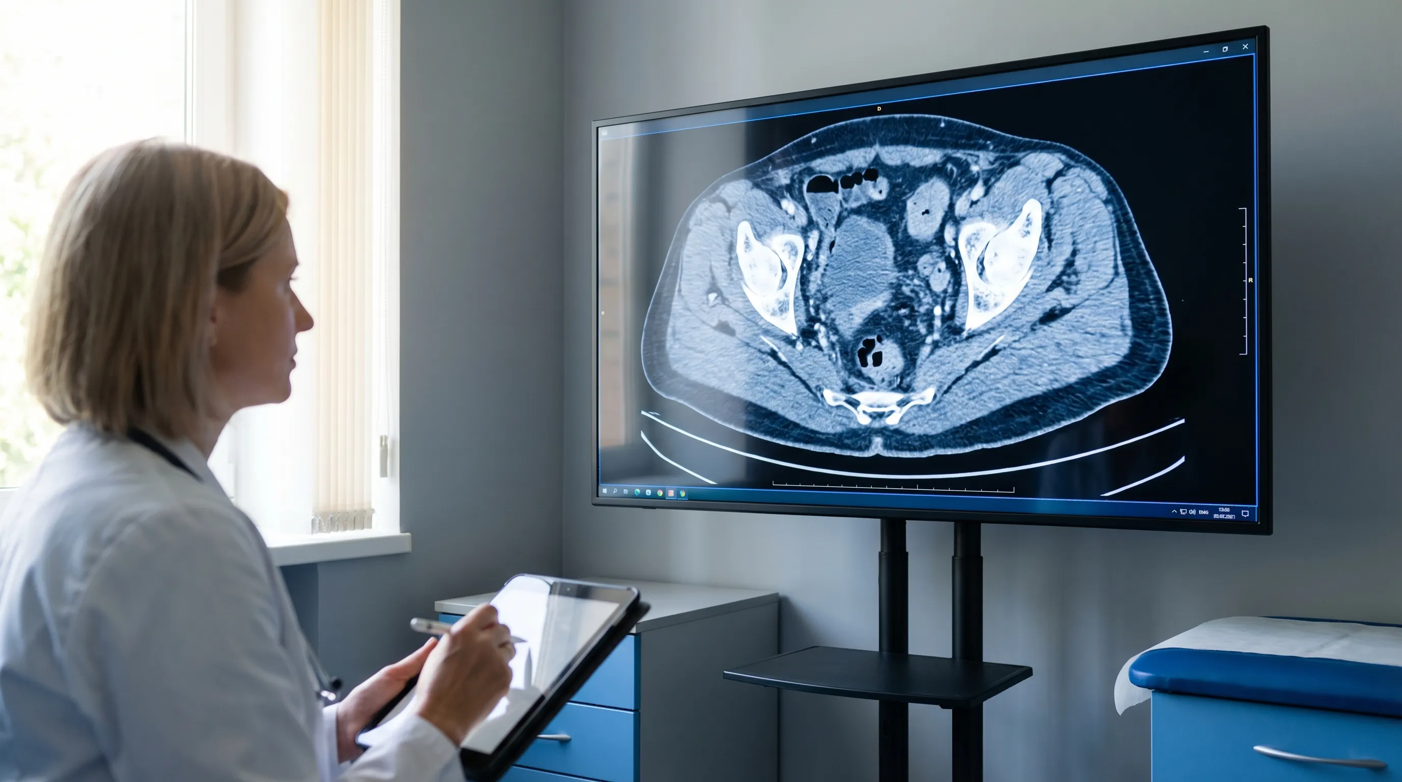 CT scan of pelvic area